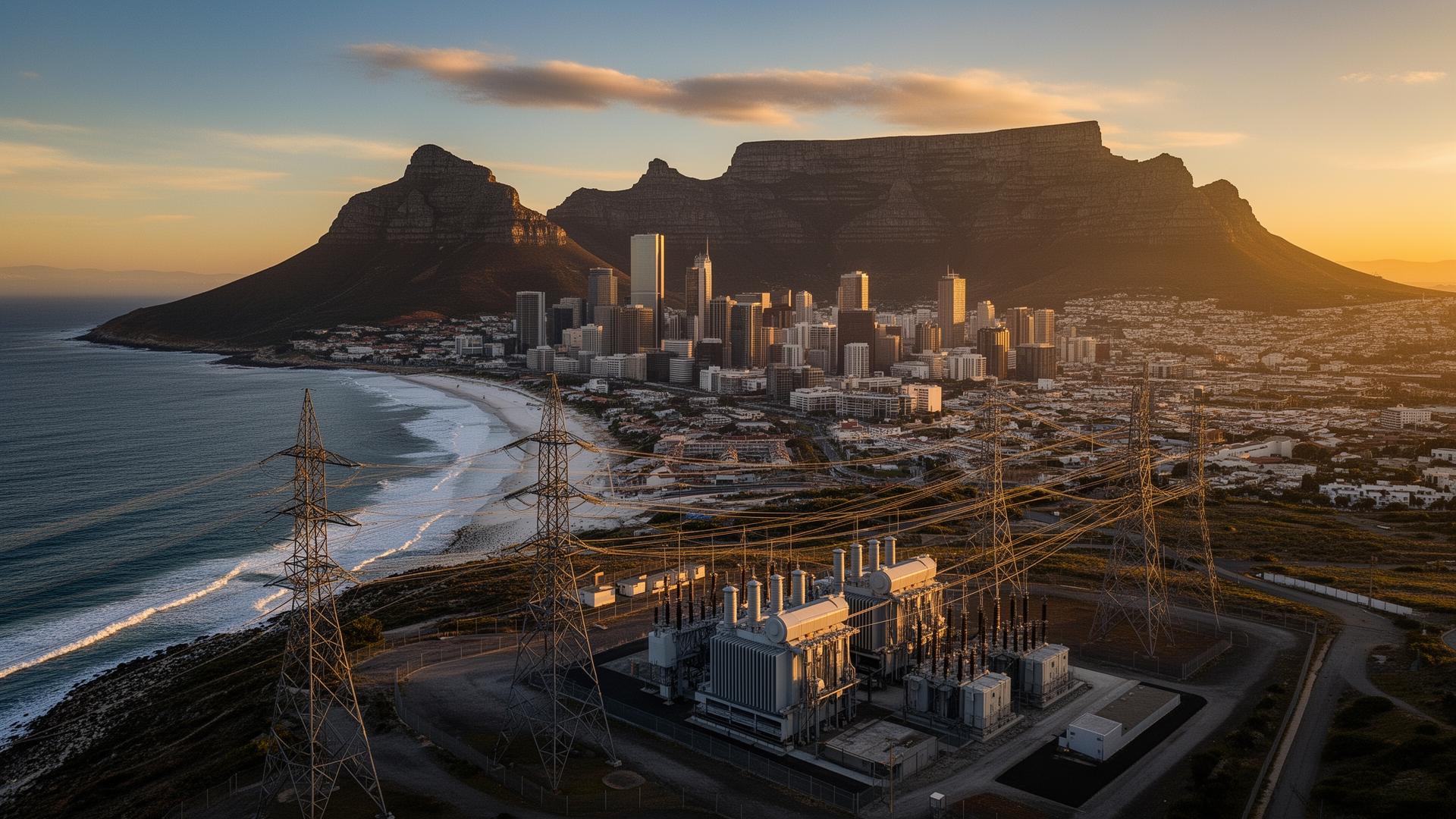 Transformers & switchgear infrastructure in Cape Town, South Africa Power infrastructure and electrical grid in Cape Town, South Africa (Cape Town Electricity, Eskom) — IEC 60076 / NRS 029 — distribution transformers, switchgear and package substations supplied by Emirates Transformer & Switchgear