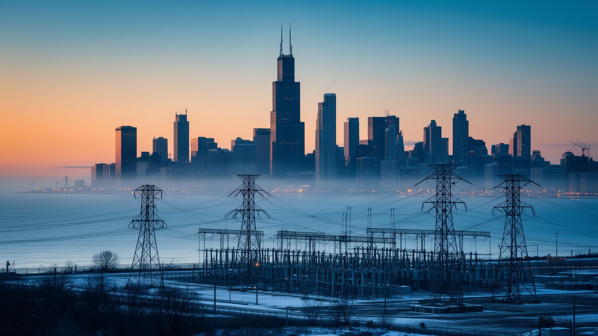 Transformers & switchgear infrastructure in Chicago, United States Power infrastructure and electrical grid in Chicago, United States (ComEd) — ANSI/IEEE C57 / UL 506 — distribution transformers, switchgear and package substations supplied by Emirates Transformer & Switchgear
