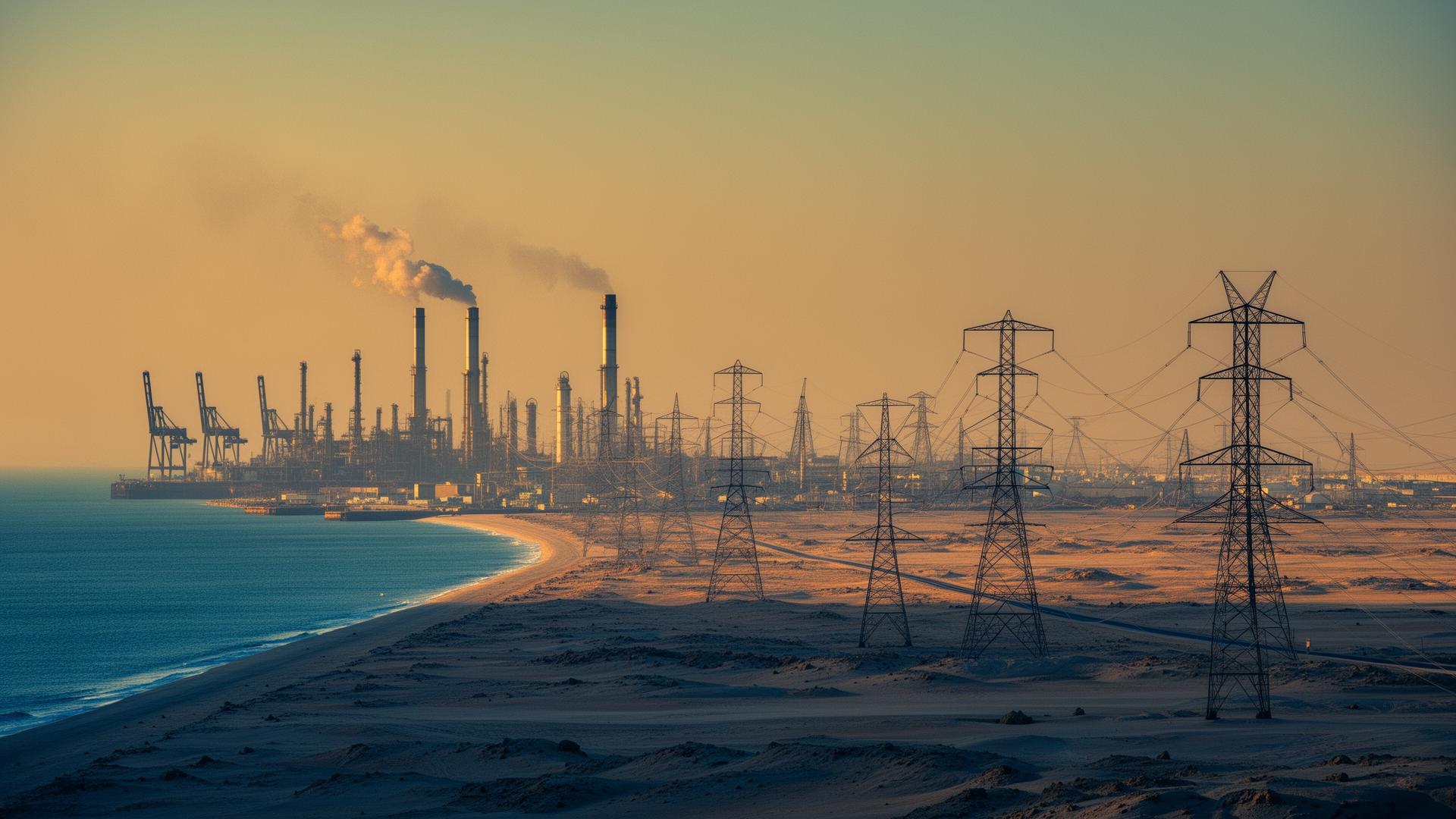 Transformers & switchgear infrastructure in Dammam, Saudi Arabia Power infrastructure and electrical grid in Dammam, Saudi Arabia (SEC) — IEC 60076 / SEC DS-02-012 — distribution transformers, switchgear and package substations supplied by Emirates Transformer & Switchgear