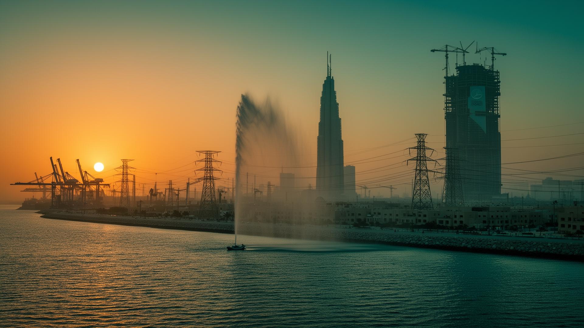 Power infrastructure and electrical grid in Jeddah, Saudi Arabia (SEC) — IEC 60076 / SEC DS-02-012 — distribution transformers, switchgear and package substations supplied by Emirates Transformer & Switchgear