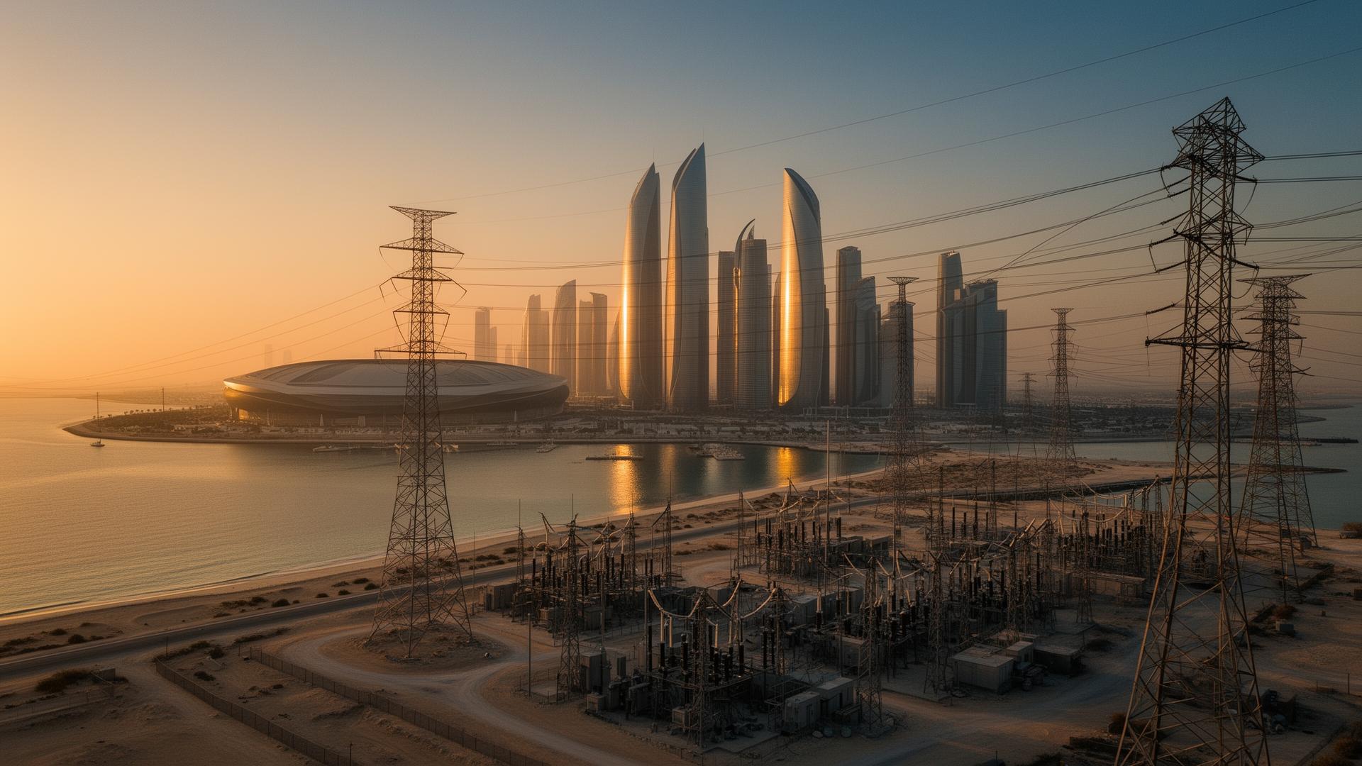 Transformers & switchgear infrastructure in Lusail, Qatar Power infrastructure and electrical grid in Lusail, Qatar (Kahramaa) — IEC 60076 / Kahramaa Specifications — distribution transformers, switchgear and package substations supplied by Emirates Transformer & Switchgear