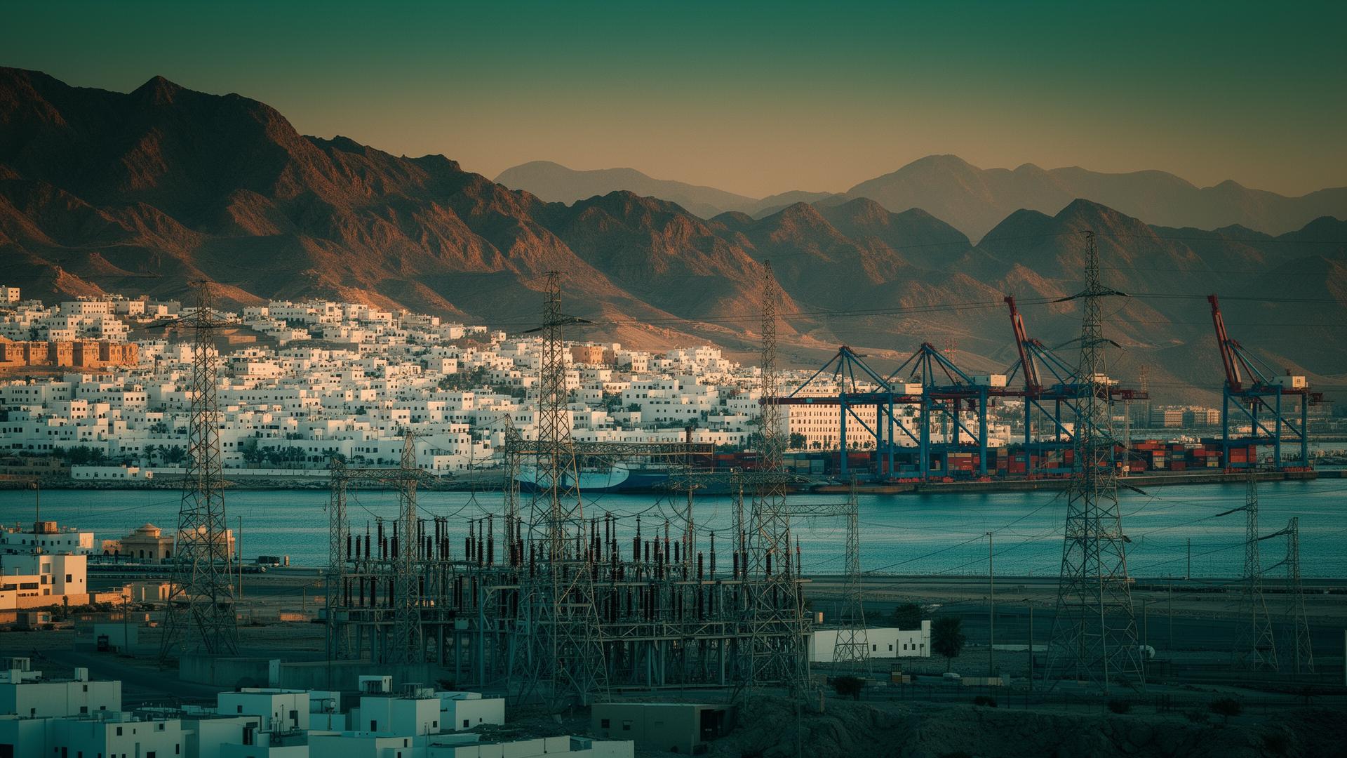 Transformers & switchgear infrastructure in Muscat, Oman Power infrastructure and electrical grid in Muscat, Oman (Muscat Electricity) — IEC 60076 / OETC Specifications — distribution transformers, switchgear and package substations supplied by Emirates Transformer & Switchgear